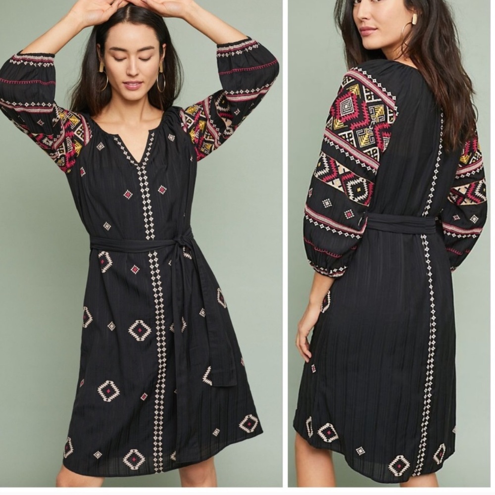 Akemi + Kim Henrietta Embroidered Dress NWOT